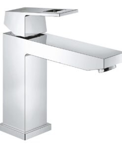 GROHE Eurocube Waschtischarmatur Wassersparend Wasserhahn für das Bad 17cm Hoch einfache Installation am Waschbecken lan