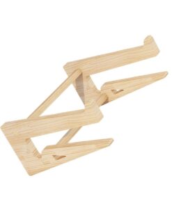 FUNNETOYU Hohe Einsatzfläche für Laptops | Ergonomischer Notebook-Ständer aus Holz | Hochwertige Höhenverstellbarkeit f