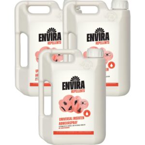 Envira Universal Insektenabwehr-Spray - Langzeitwirkung 3 x 2 Liter - Mittel gegen Trauermücken, Silberfische & Lebensmi