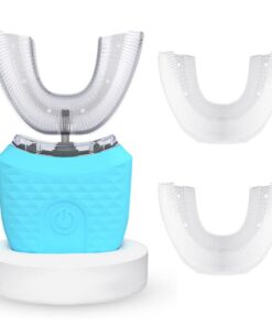 Elektrische Ultraschall Zahnbürste 360 ° Automatische für Kinder (blau) Elektrische Ultraschall Zahnbürste Kinderzahnb