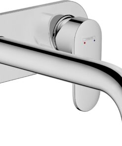 Hansgrohe Vernis Blend | Wassersparender Wasserhahn | Bad | EcoSmart-Technik | 20,7 cm Länge | Chrom | Waschtischmontage