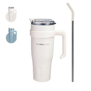 Charmline 40oz Thermobecher, doppelschichtiger Edelstahl, für kalte und heiße Getränke, ideal für Auto und Outdoor, hält