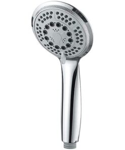 GRIFEMA Wassersparende Handbrause G804 Gross with 3 Strahlarten und MassagedListene Massagefunktion, Chrom Finish Global
