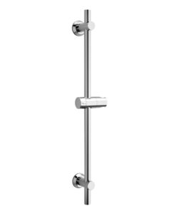 Görbach Duschstange Chrom Edelstahl mit Variable Wandbefestigungen für Variable Anpassung an Bestehende Bohrlöcher 70cm