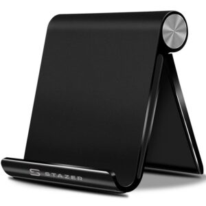STAZER Tablet Halterung iPhone 13,12,11 kompatibel, Tischständer für iPad und Handy, Samsung, Huawei usw - perfekt für B