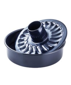 Dr. Oetker Garantieform Ø 28 cm - Runde Kuchen- und Tortenbackform mit flachbodiernem und rohrbodiernem, schnitt- & krat