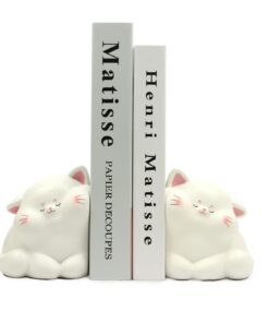 Suerhatcon Niedliche Katze Buchstützen rutschfeste Buch Holder für Zuhause und Büro