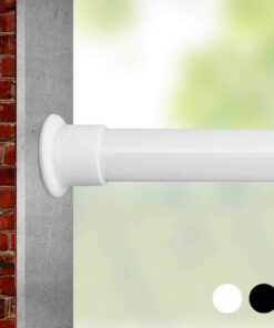Raumteiler-Gardinenstange für Fenster - extra lange Spannstangen - Outdoor-Gardinenstange - verstellbare Federfenster-Vo