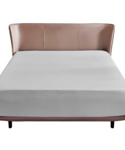 Bedsure Spannbettlaken 140x200cm Boxspringbett Topper - Weiches Mikrofasermaterial Bettlaken Hellgrau OEKO-TEX STANDARD