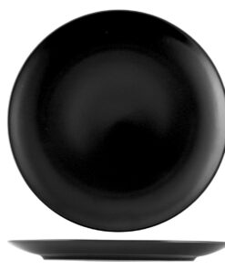 H+H Schwarze Denver-Steinzeug Speiseteller Set 6er 26 cm