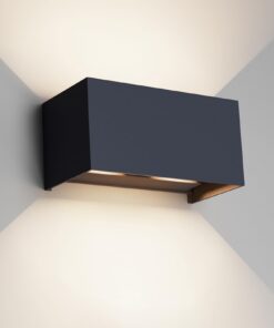Klighten 24W LED Wandleuchte Innen/Außen, Energiesparen, Haus und Garten, Dauerhaft, Anthrazit, Energielabel
