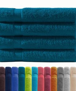 Frottier Gästehandtuch 4er-Set – 100% Baumwolle, 500 g/m², Öko‑Tex Standard 100