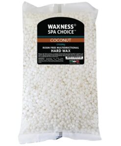Waxness Spa Choice Kolophoniumfrei Hartwachsperlen Multidirektional Kokosnuss 1 kg - Multifunktional für Profi und Zuhau