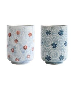 Japanische Teetassen MengCat Keramik 2 Stück 10 OZ Schönheit