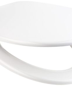 Euroshowers WC Sitz Opal One Toilettendeckel oval weiß - Softclose Funktion + Duroplast + abnehmbar - Ideal für Badezimm