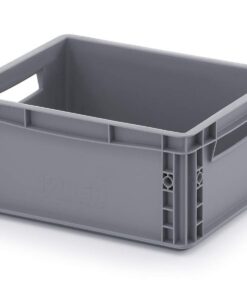 Auer PackagingEurobehälter - stapelbar, graue Kunststoffbox 40x30x17 cm für Lagerung | Auer Packaging Eurobox 40x30x17
