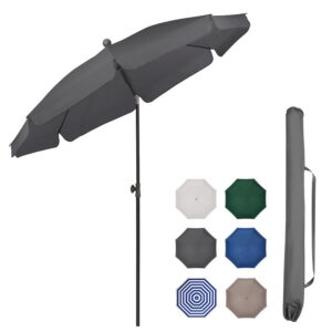 Sekey Sonnenschirm Balkon 200cm mit Schutzhülle für Balkon und Garten UV-Schutz UPF 50+Global Recycled Standard