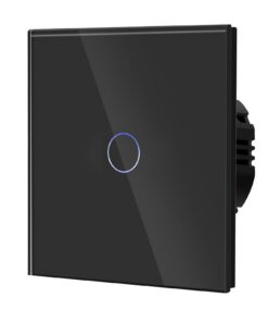 BSEED Dimm-Schalter für LED-Lampen Touch Lichtschalter aus Glas 700W 240V perfekte Listimmung - Non-wifi Schalter 1 Fach