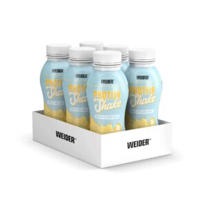 WEIDER Protein Shake Vanille, 26 g Eiweiß, laktosefrei und zuckerarm, für Athleten und Fitnessliebhaber,ideal für Nachtr