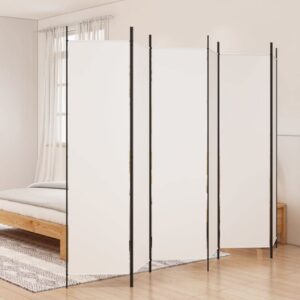 Raumtrenner Paravent 6-teilig Weiss 300x200 cm Faltbar | Sichtschutz Paravent 6-teilig Raumteiler Weiss 300x200 cm Falt