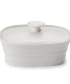 Butteredose Portmeirion Home & Gifts Weiß für Küche und Buffetessen mit Anti-Bkleck-Spritzdüse 150ml Anti-Bkleck-Spritzd
