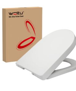 Antibakteriell D-Form Softclose Scharnier WOLTU Toilettendeckel | WOLTU Absenkautomatik Toilettendeckel Sitz Fast Fix |