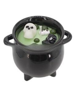 Halloween Candles - Aromatherapy Bubble Pot, Soy Wax, Indoor Decor | Halloween Candles Decorations, Ceramic, PC Oil Dif