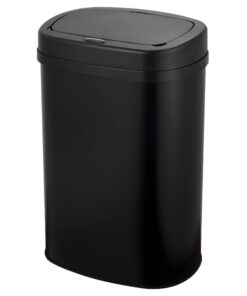 Five Stars® Sensor Mülleimer - 60 Liter - Edelstahl - Schwarze Küche - praktisch und sauber