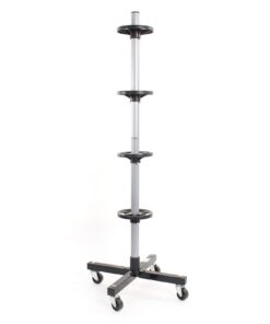 Wiltec Felgenbaum fahrbar – Reifenständer auf Rollen, geeignet für Reifen bis 225 mm