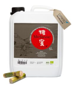 DIMIKRO Bio-Qualität-Melasse aus Deutschland - hoher Zuckeranteil für effektive Mikroorganismen oder Tierfutter (5 Liter