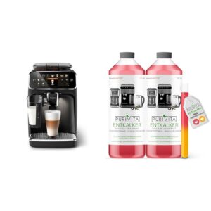 Philips Series 5400 Kaffeevollautomat – LatteGo Milchsystem & Purivita - Universal Entkalker 750 ml - Für alle bekannten