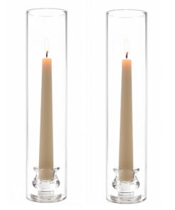 3 Stück Glasschläuche für Kerzen, Kerzenhalter und Stabkerzen,Thrown Glass Cylinder Candle Holders for Outdoor Parties,W