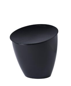Mepal Calypso Küchenabfalleimer - 2200 ml Nordic Black - Spülmaschinenfest mit Deckel