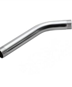 OrangClub 304 Edelstahl Verlängerungsrohr 6 Zoll für Wand- und Handheld Duschkopf - Anti-Rost Chrom Badzubehör (Silber/C