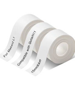 Qutie Gewidmet Etiketten Selbstklebend - Wasserdicht und Kompatibel mit PRT Qutie/Makeid L1 - Ideal für Barcode-Druck, N