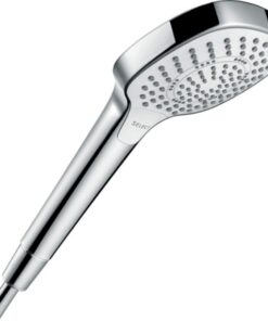 Hansgrohe Duschkopf Croma Select E Wassersparend Duschbrause 3 Strahlarten Antikalk-Funktion Weiß/Chrom Hansgrohe Duschk