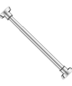 JISADER Verstellbare Duschstange, 70-110cm, Edelstahl, Teleskopstange, ohne Bohren, Hängestange für Badezimmer, Duschvor
