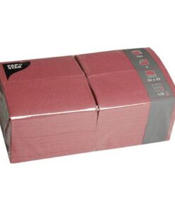 Papstar 84577 250 Bordeaux Servietten für Essensaufictionary 33cm x 33cm 3-lagig