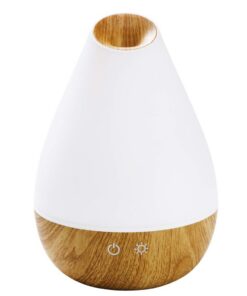 Promed Al-1300 Ws Aroma Diffusor, Elektrische Duftlampe, Raumbefeuchter für Aromatherapie mit Holzdesign und 7 Farben LE