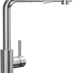 CECIPA Küchen Wasserhahn Ausziehbar Edelstahl 360° Drehbar Spültischarmatur Hochdruck Brause Funktion