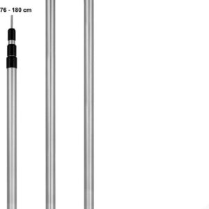 Normani Teleskopstangen 3 Segmente für Zelt - 180 cm Länge - hellgraue Farbe - perfekt für Outdoor-Aktivitäten