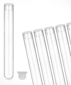 Tuuters 25x Reagenzgläser aus Laborglas, Aromadicht für Lebensmittel, 140 Stück Ø 16mm