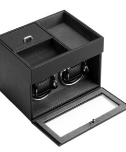 RATSTONE Automatik Uhrenbeweger - Geräuschloser Motor, Ac-Adapter und Led-Lichtgeeignet Für Alle Arten Von Uhren