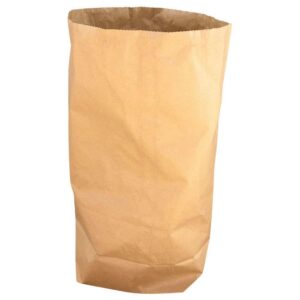 VEPATIM 25 Papier Müllsäcke 120 L - kompostierbar für Haus & Garten - 70x95+22cm - 2-Pack