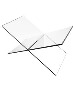 Klarer Acryl-Rezepthalter X-Förmig für Schreibtisch, 1PC