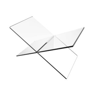 Klarer Acryl-Rezepthalter X-Förmig für Schreibtisch, 1PC