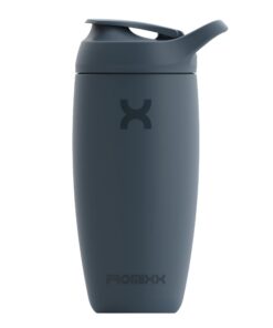 Promixx PURSUIT Eiweiß Shaker Flasche Mitternachtsblau - Isolierte Edelstahl-Wasserflasche 550ml