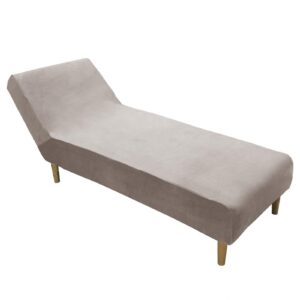 DRXRD Cause Lounge Cover - Weiche Samt-Schlupfbezüge - Maschinell waschbar - Light Brown - Lounge-Sofa Abdeckung - Form-