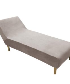 DRXRD Cause Lounge Cover - Weiche Samt-Schlupfbezüge - Maschinell waschbar - Light Brown - Lounge-Sofa Abdeckung - Form-