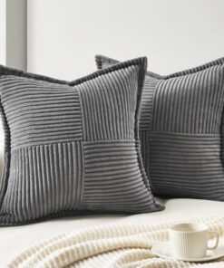 Topfinel 2er Set Kissenbezug flauschig für Kinder Schlafzimmer Dekokissenbezug